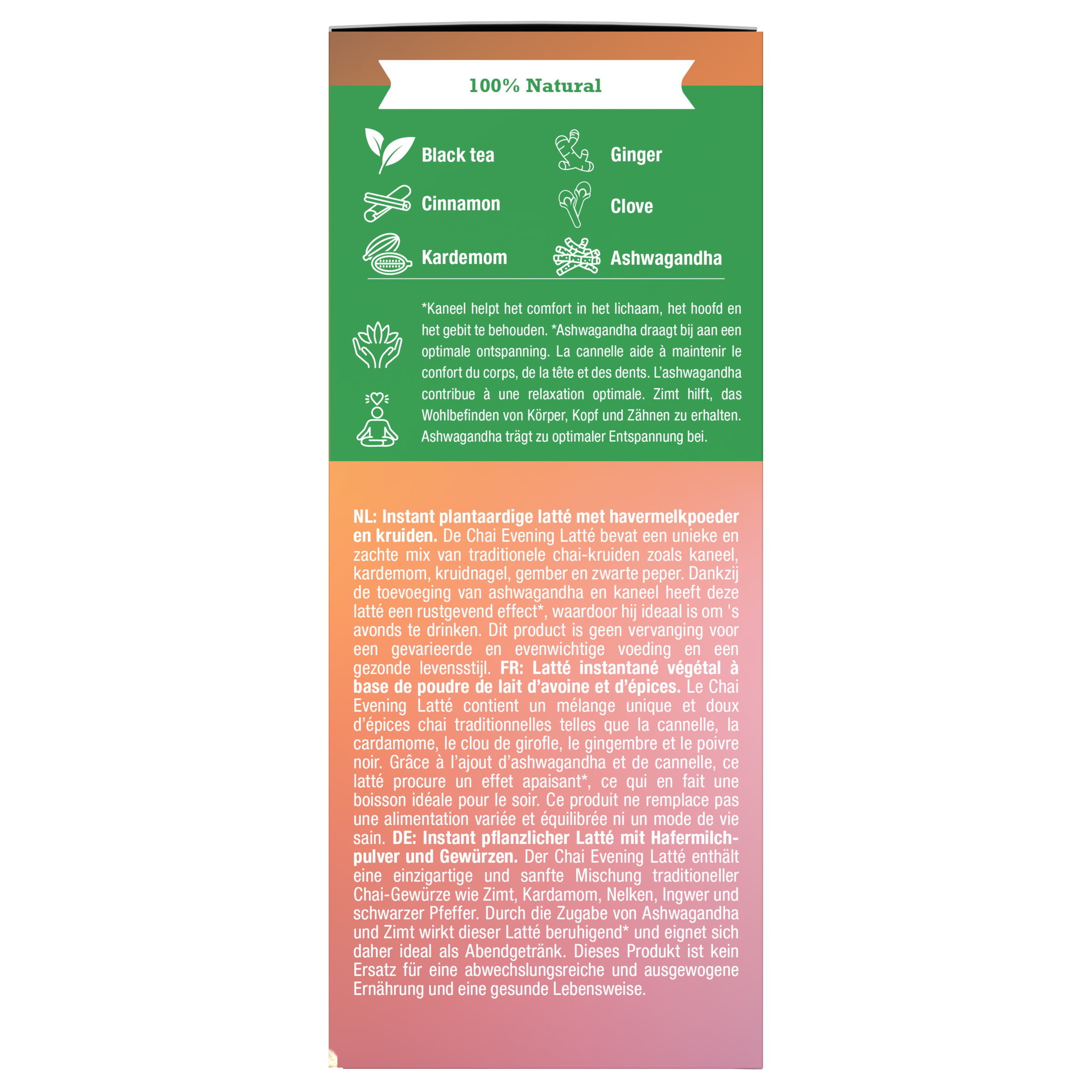 Purasana Latte chai evening bio 60 gram