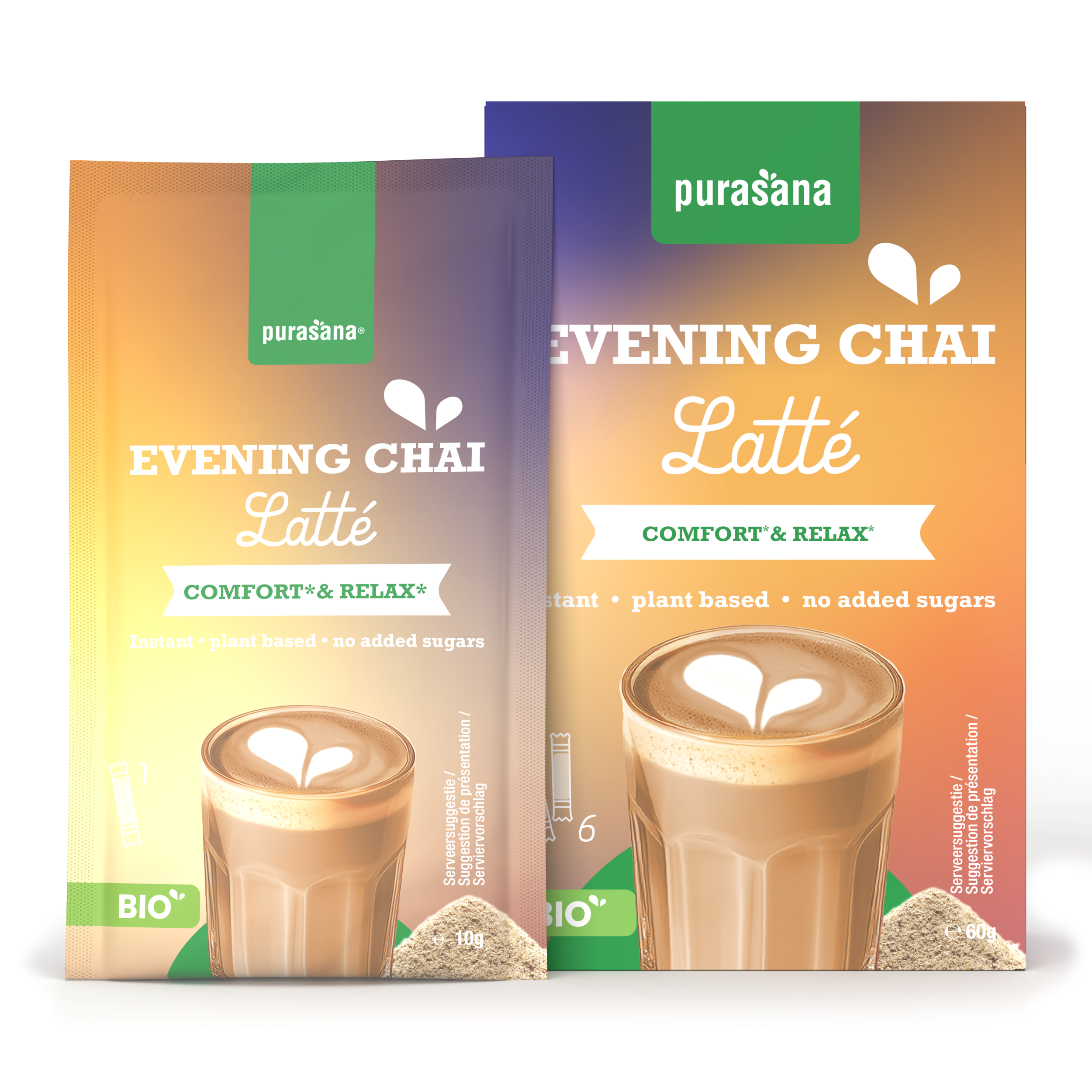 Purasana Latte chai evening bio 60 gram