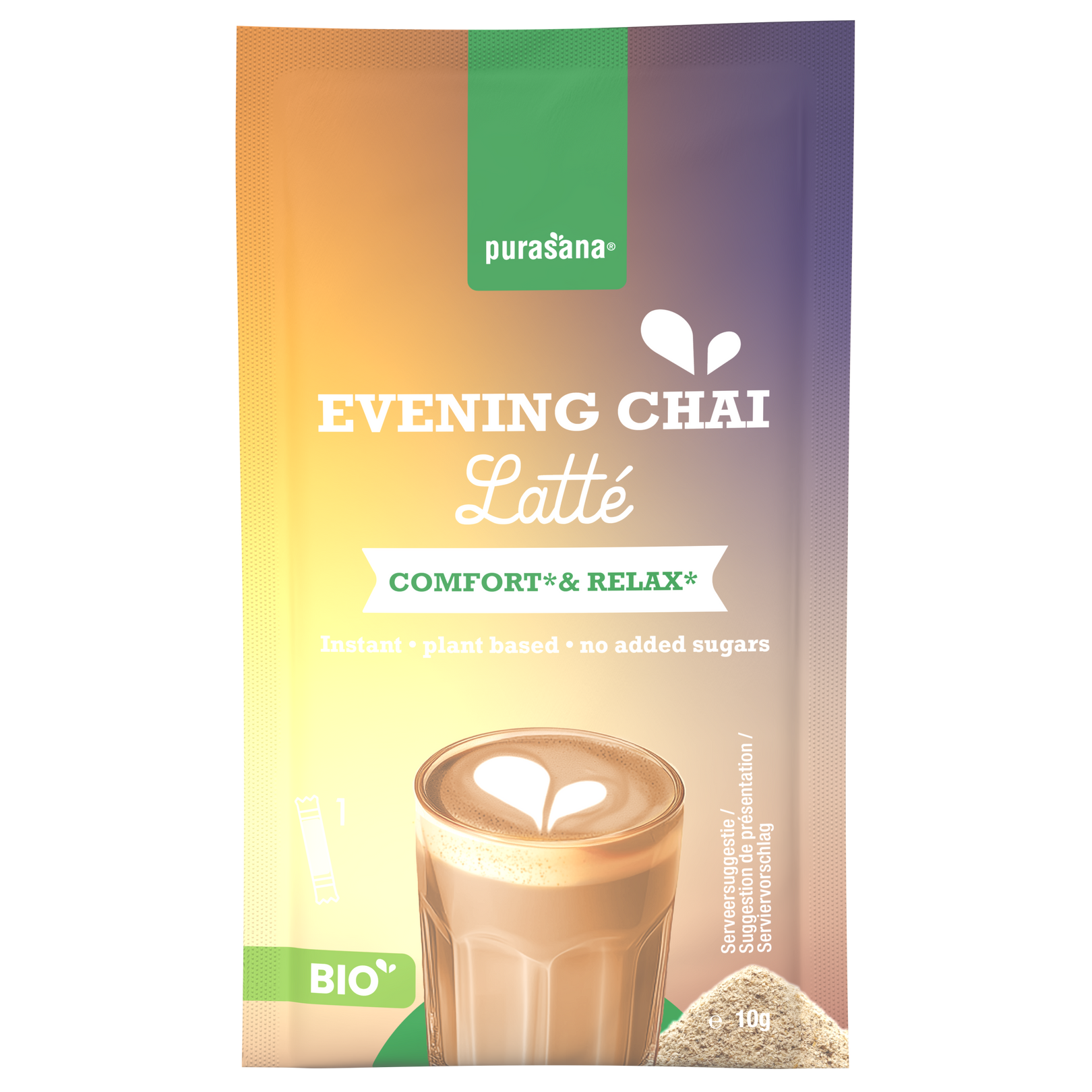 Purasana Latte chai evening bio 60 gram