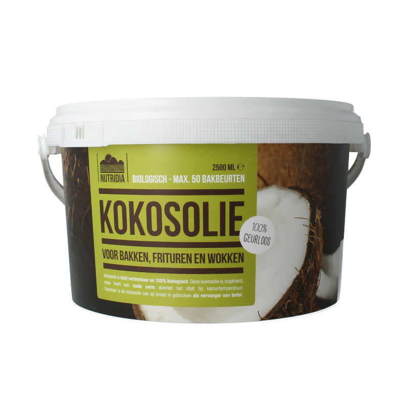 Nutribel Kokosolie geurloos bio 2500 ml