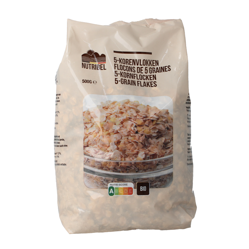 Nutribel 5-korenvlokken bio 500 gram