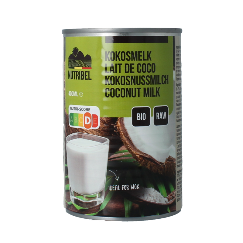Nutribel Kokosmelk glutenvrij bio 400 ml