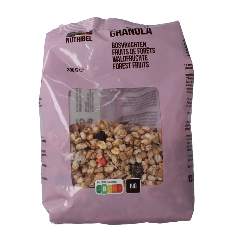 Nutribel Granola bosvruchten bio 300 gram