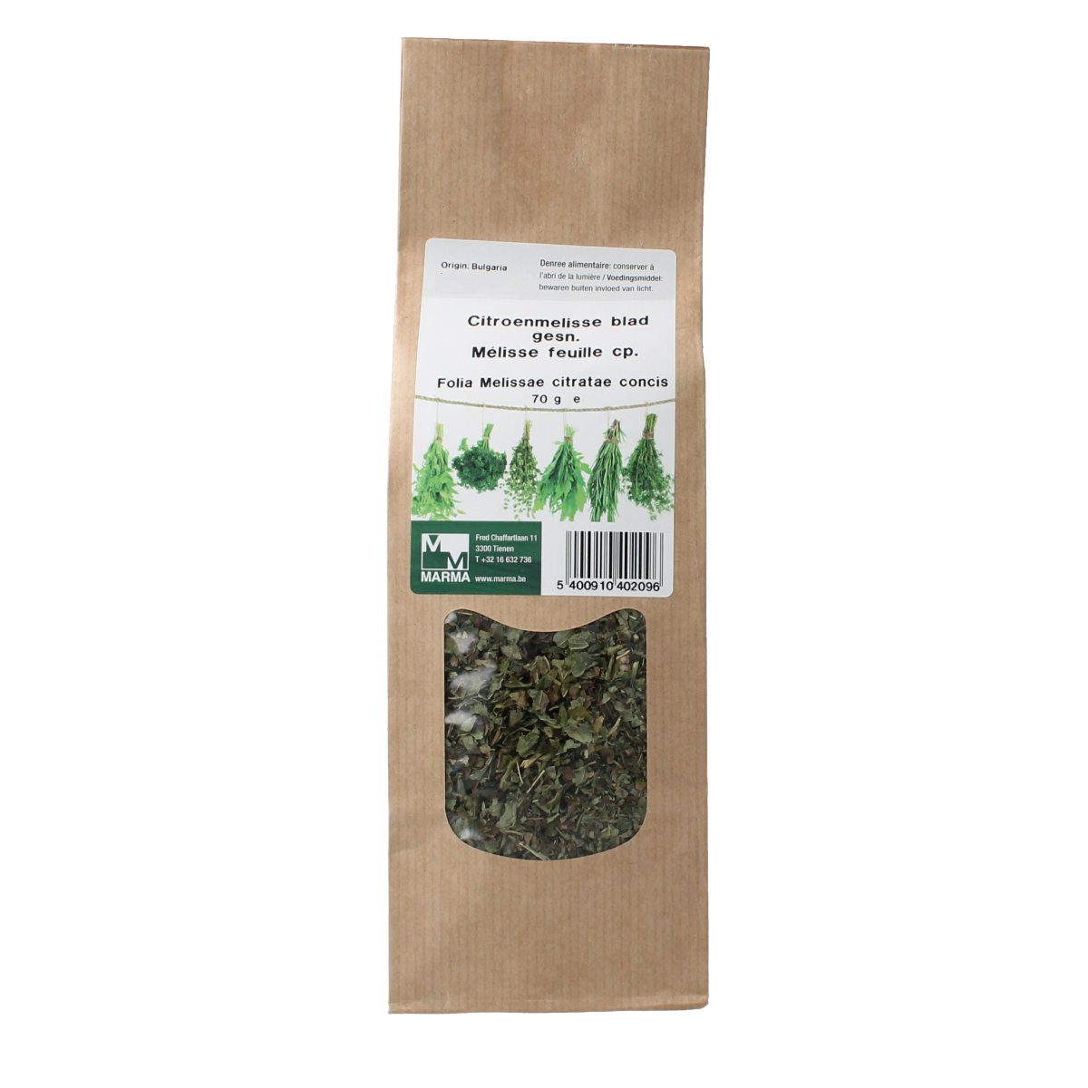 Marma Citroenmelisse blad gesneden 70 gram
