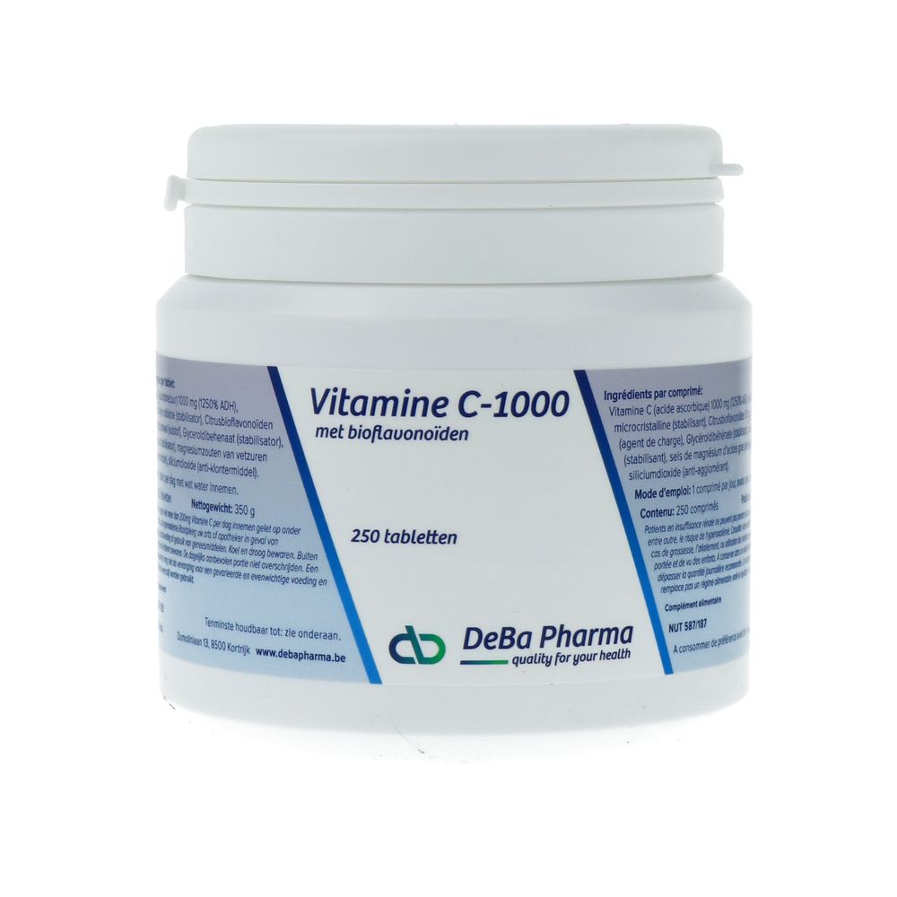 Deba Pharma C-1000 mg Met Bioflavonoïden 250 tabletten