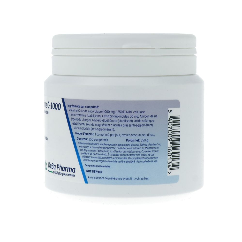 Deba Pharma C-1000 mg Met Bioflavonoïden 250 tabletten