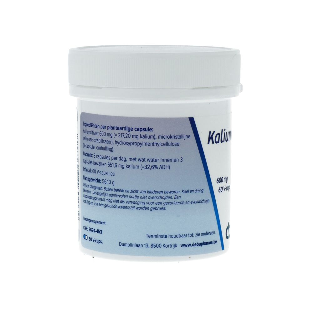 Deba Pharma Kaliumcitraat 60 vcaps