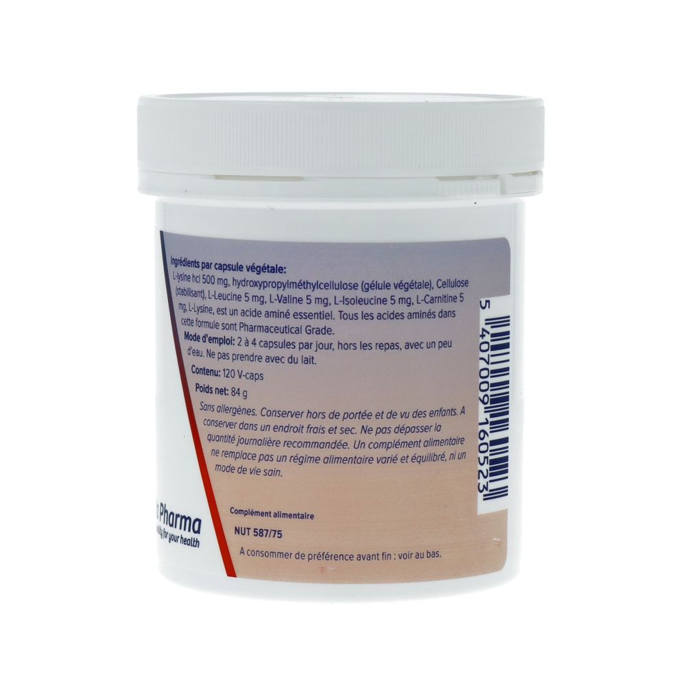 Deba Pharma L-Lysine-Forte 500 mg 120 vcaps