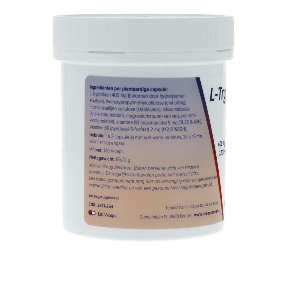 Deba Pharma L-Tryptofaan 120 vcaps