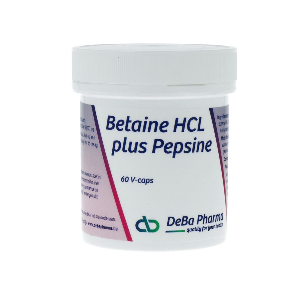 Deba Pharma Betaine HCL 400 mg 60 vcaps
