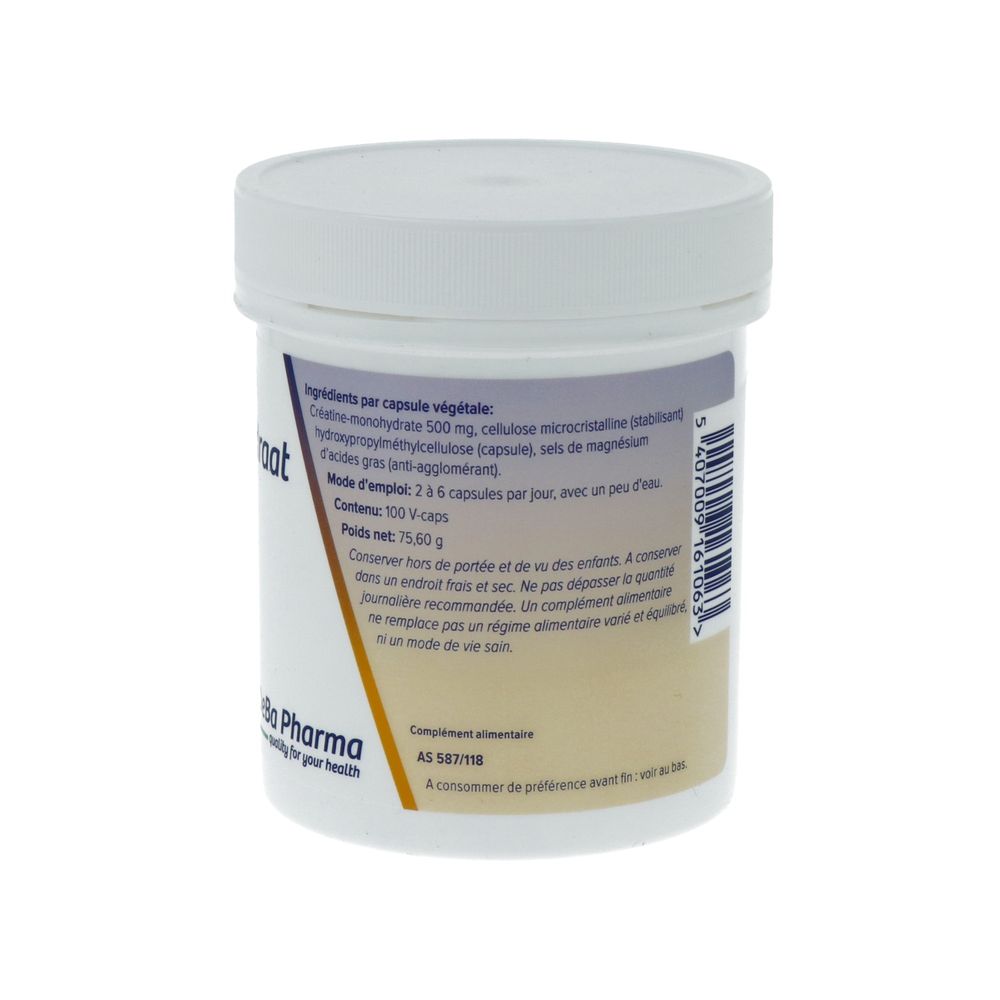 Deba Pharma Creatine Monohydraat 500 mg 100 vcaps