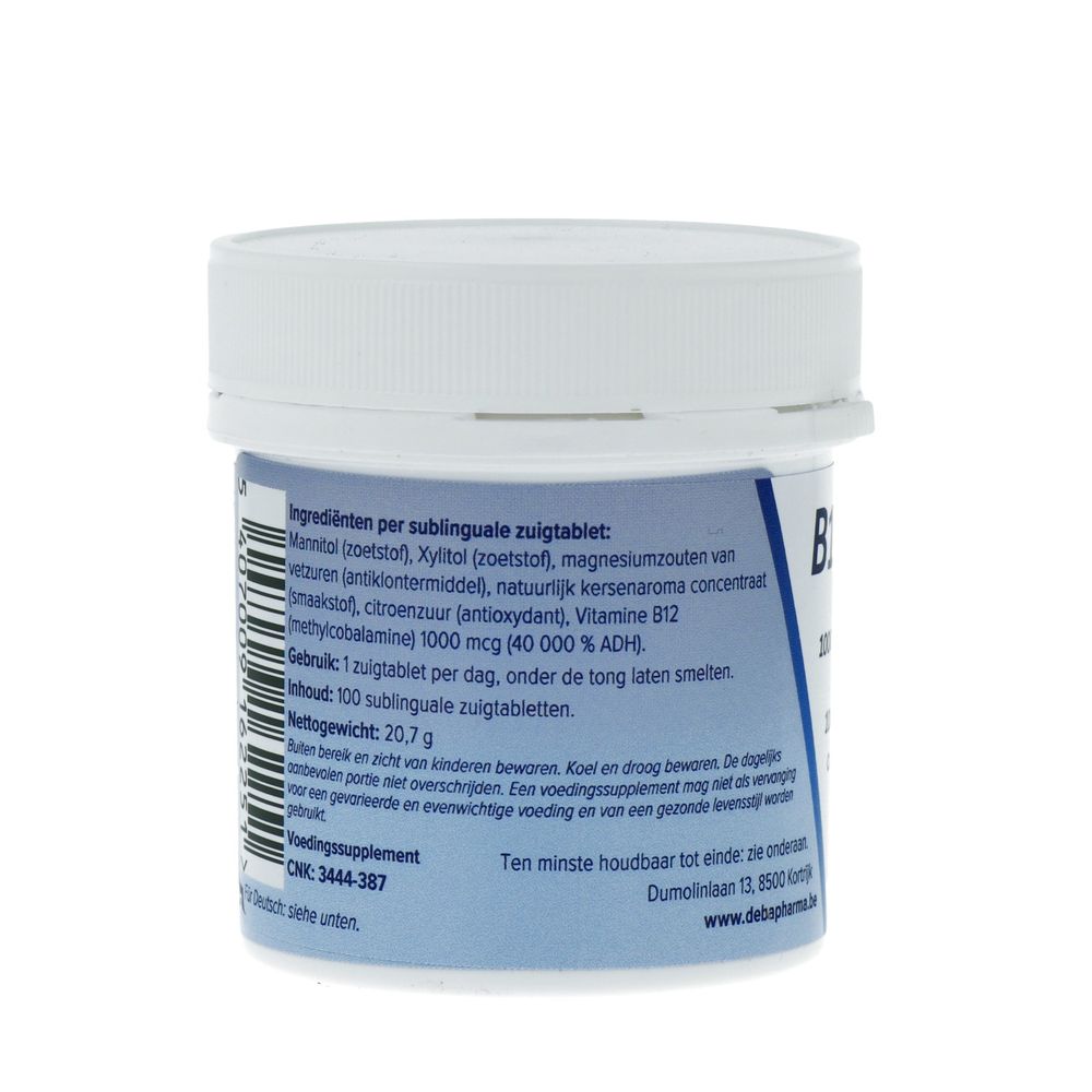 Deba Pharma B-12 Actief 100 ztabletten 100 ztb