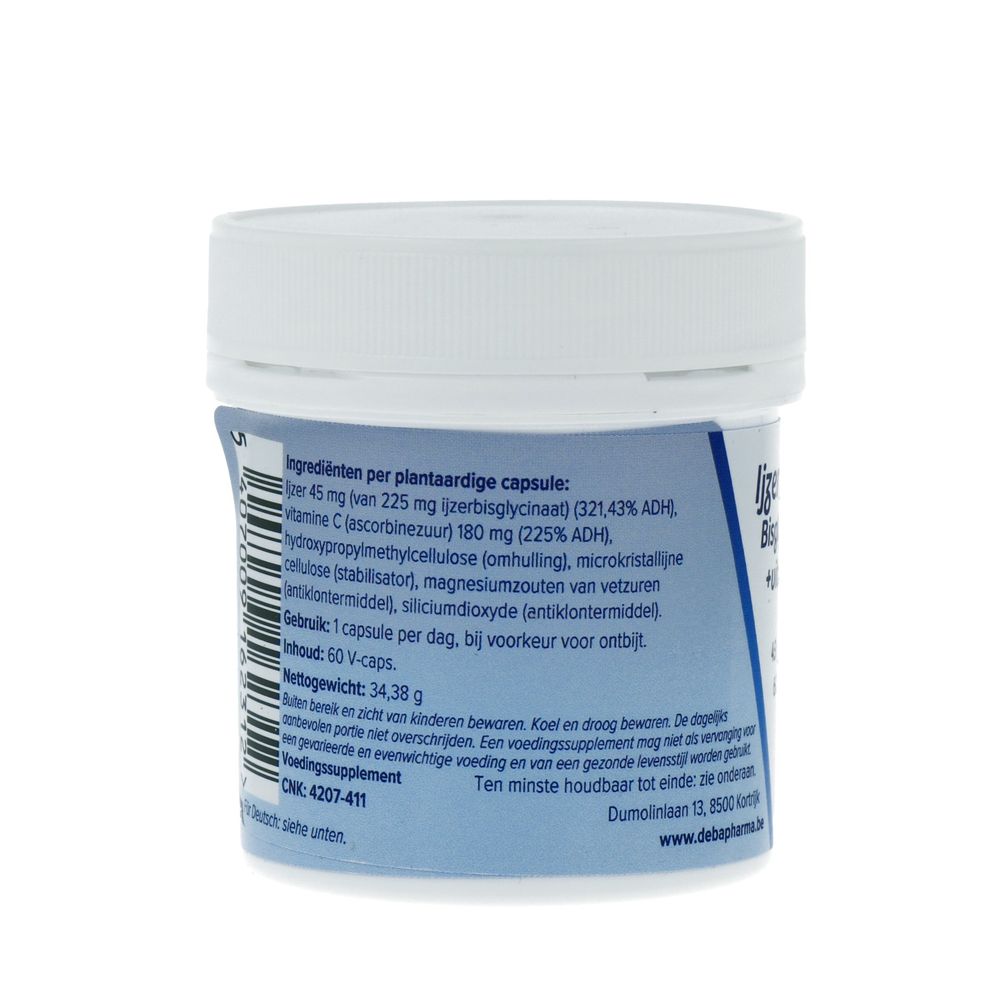 Deba Pharma IJzerbisglycinaat 60 vcaps
