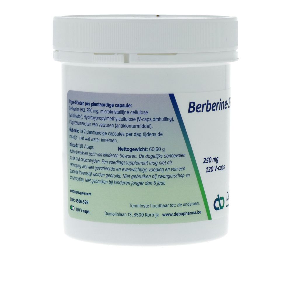 Deba Pharma Berberine-250 120 vcaps