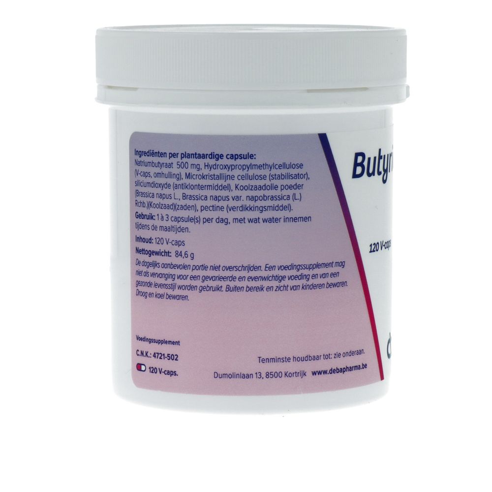 Deba Pharma Butyric-500 120 vcaps