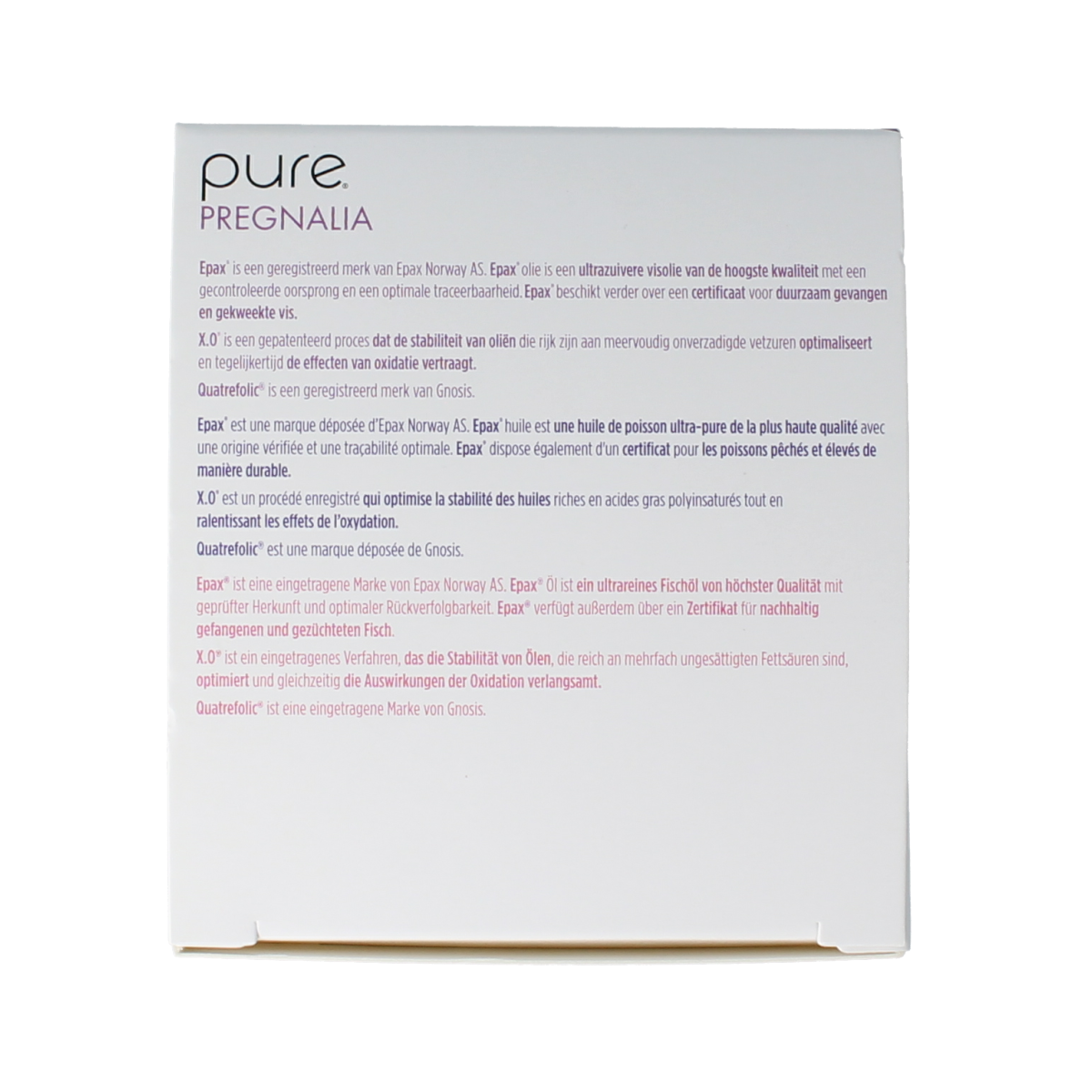 Pure Pregnalia 60 stuks