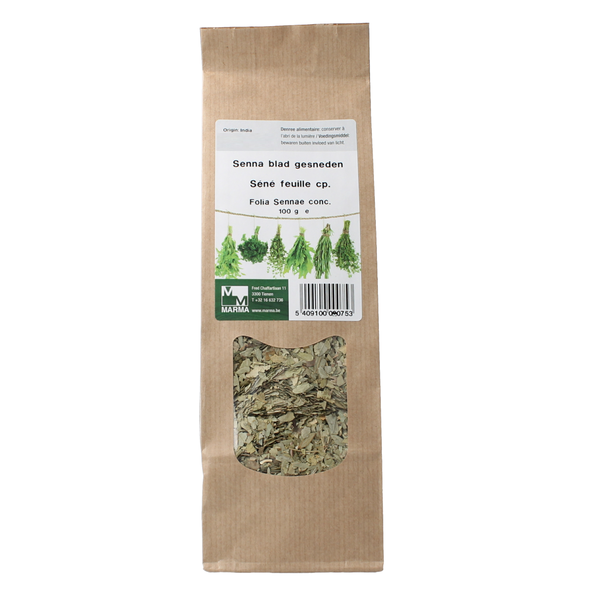 Marma Senna blad geseneden 100 gram
