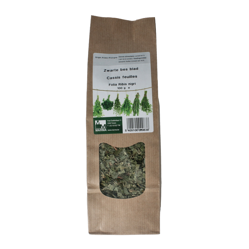 Marma Zwarte bes blad 100 gram