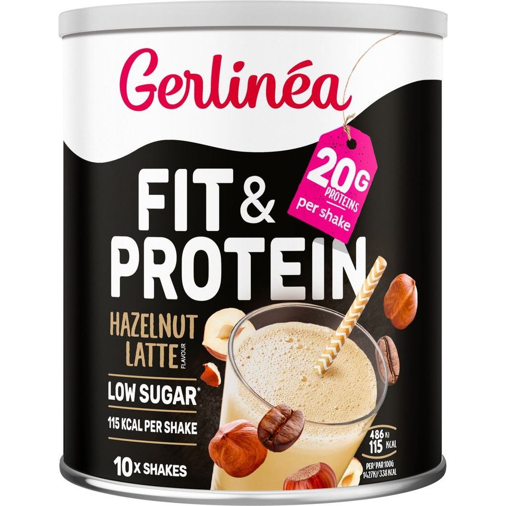 Gerlinéa Fit & Protein Shake Hazelnut Latte Flavour 340 gr - Gerlinea