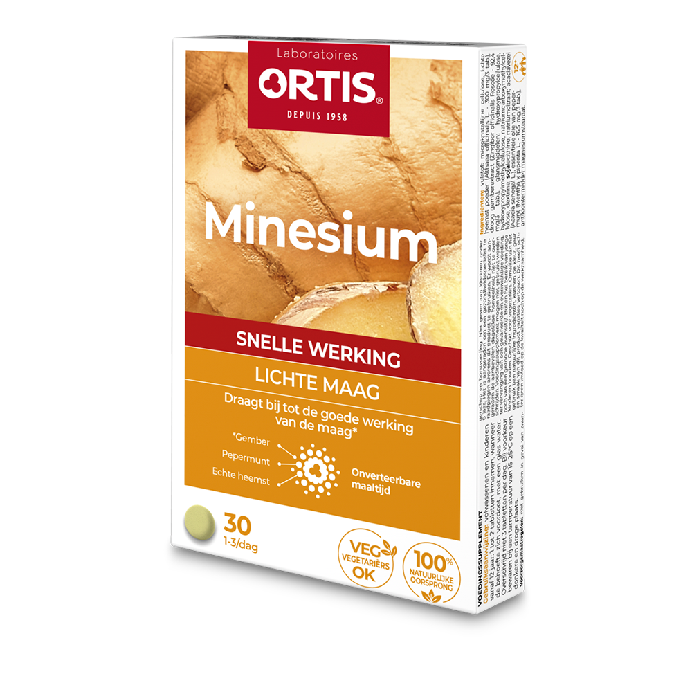 Ortis Minesium Spijsvertering Tabletten 30 tabletten