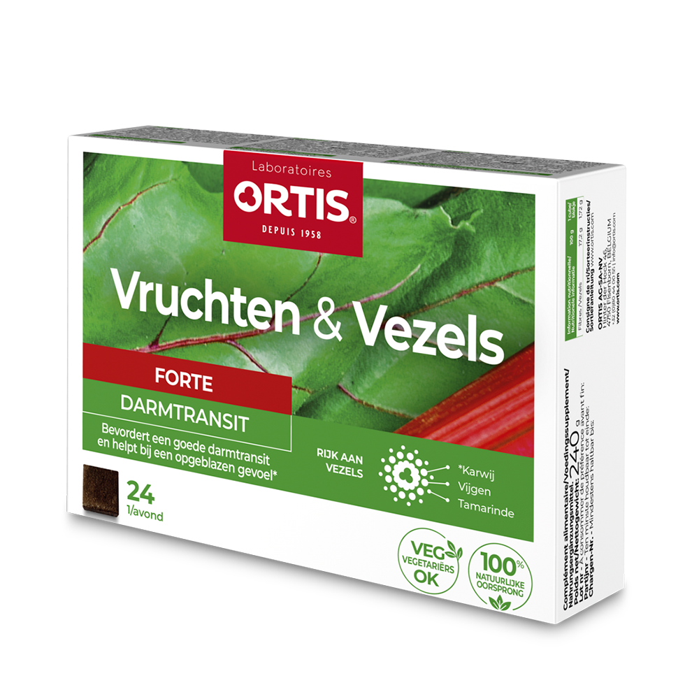 Ortis Vruchten & Vezels Forte Darmtransit Blokjes