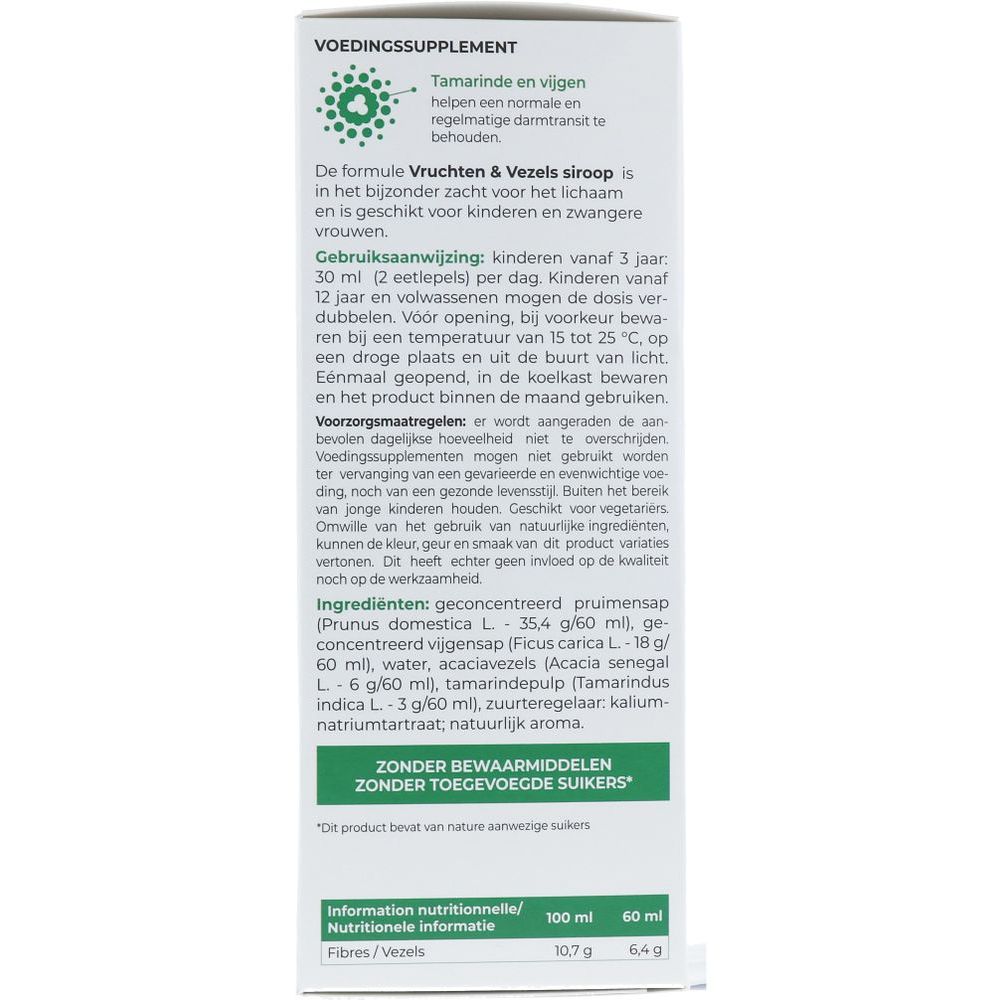 Ortis Vruchten & Vezels Milde Werking Appelsmaak siroop 250 ml