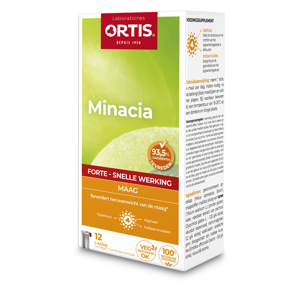 Ortis Minacia Forte Spijsvertering Drinkgel Sticks