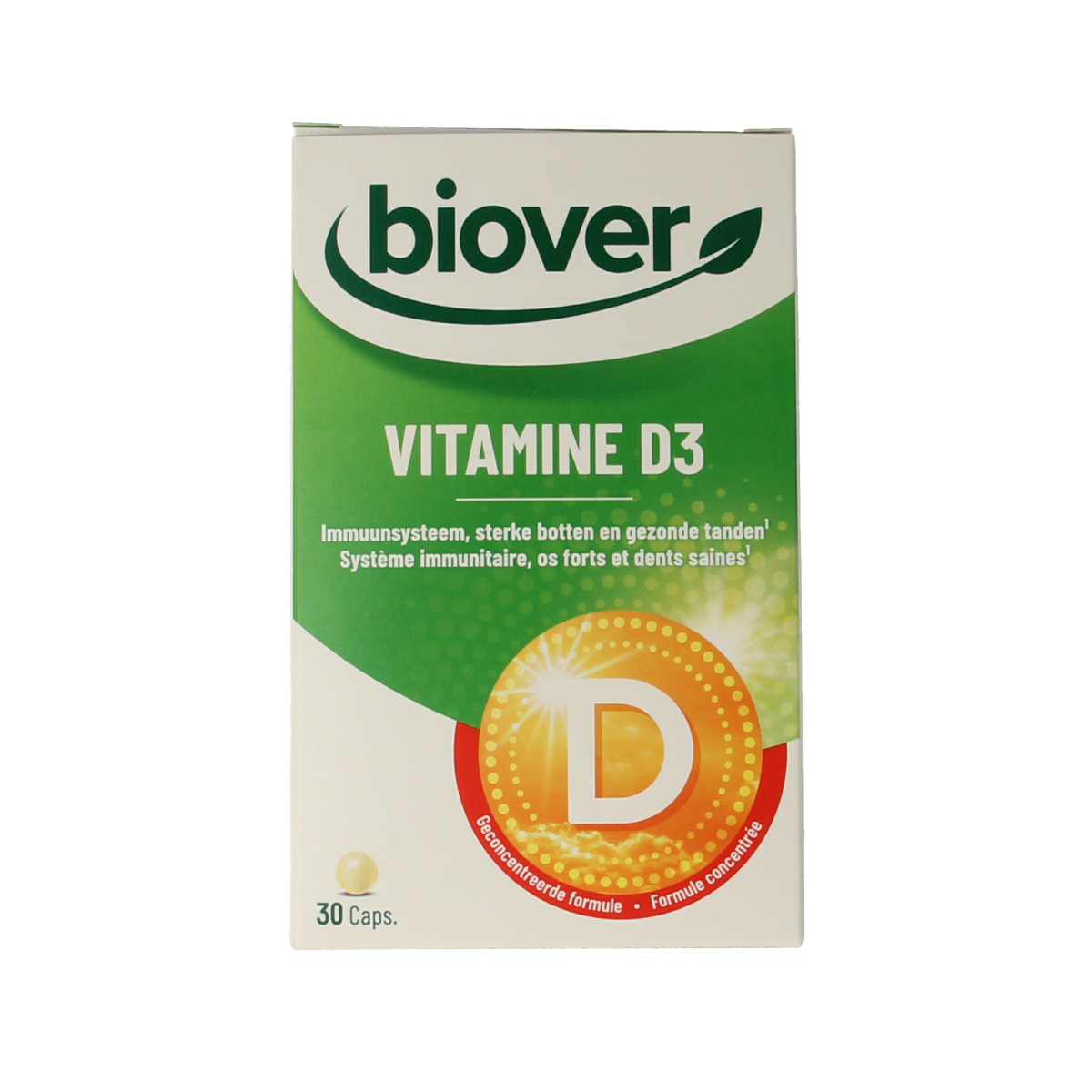 Biover Vitamine D3 30 capsules