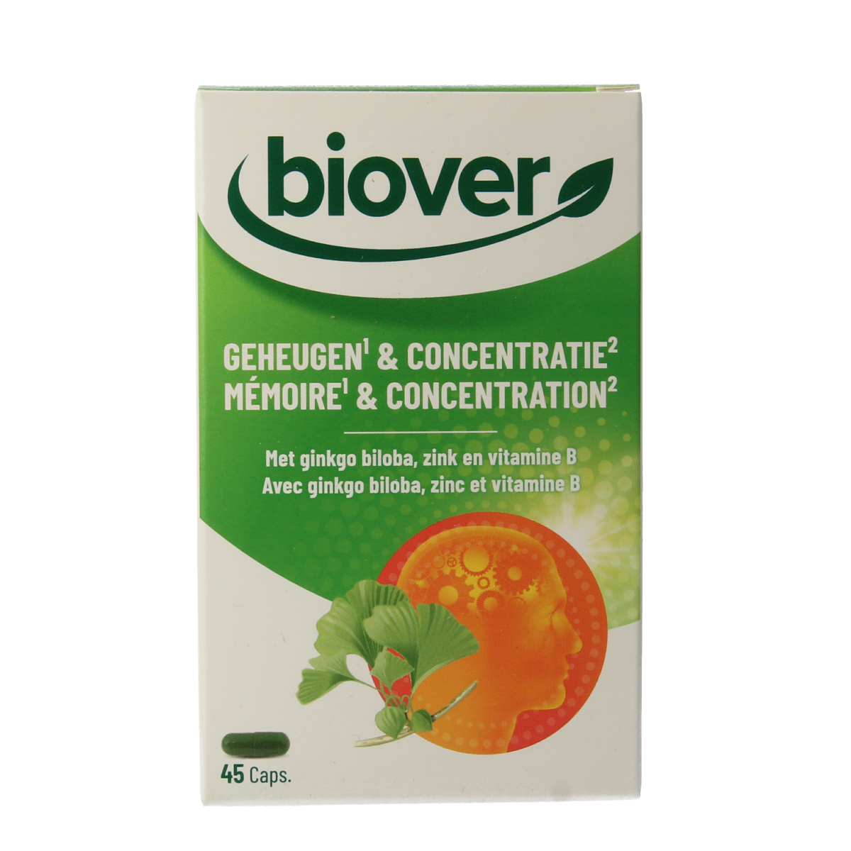 Biover geheugen & concentratie 45 capsules
