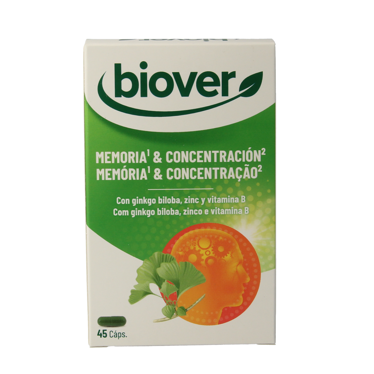 Biover geheugen & concentratie 45 capsules