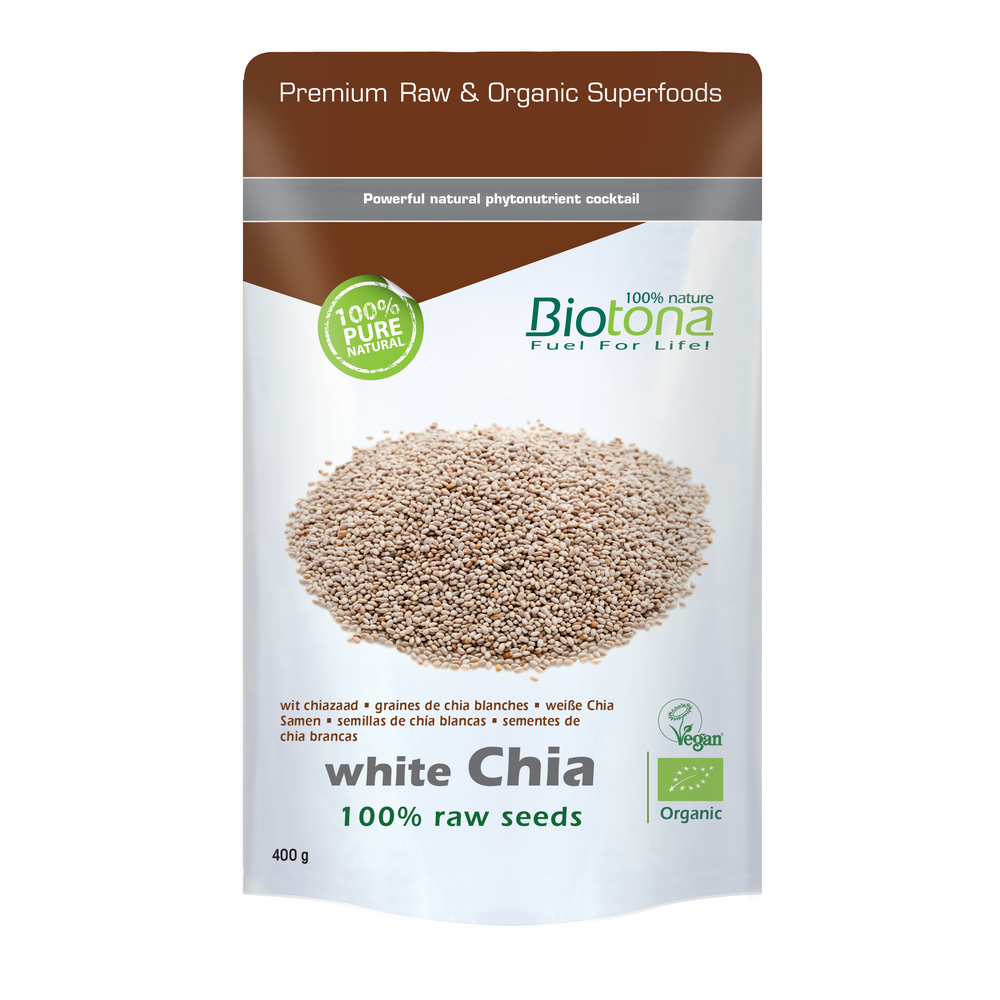 Biotona Bioloigschie Witte Chia Zaad 400 gr