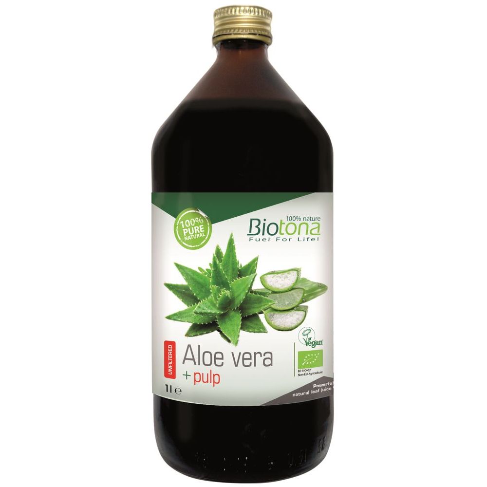 Biotona Aloè Vera Sap met Vruchtvlees Bio 1000 ml