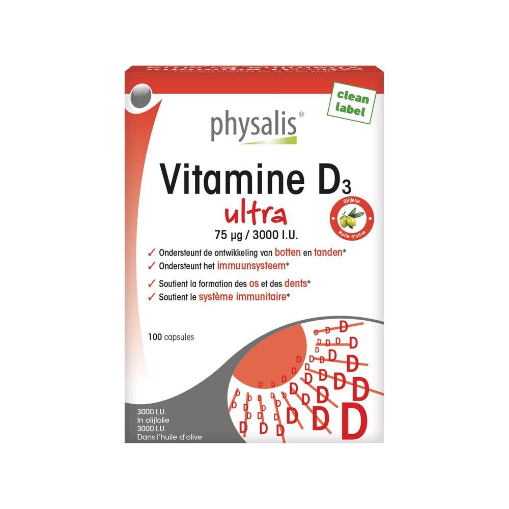 Physalis Vitamine D3 Ultra 100 cp