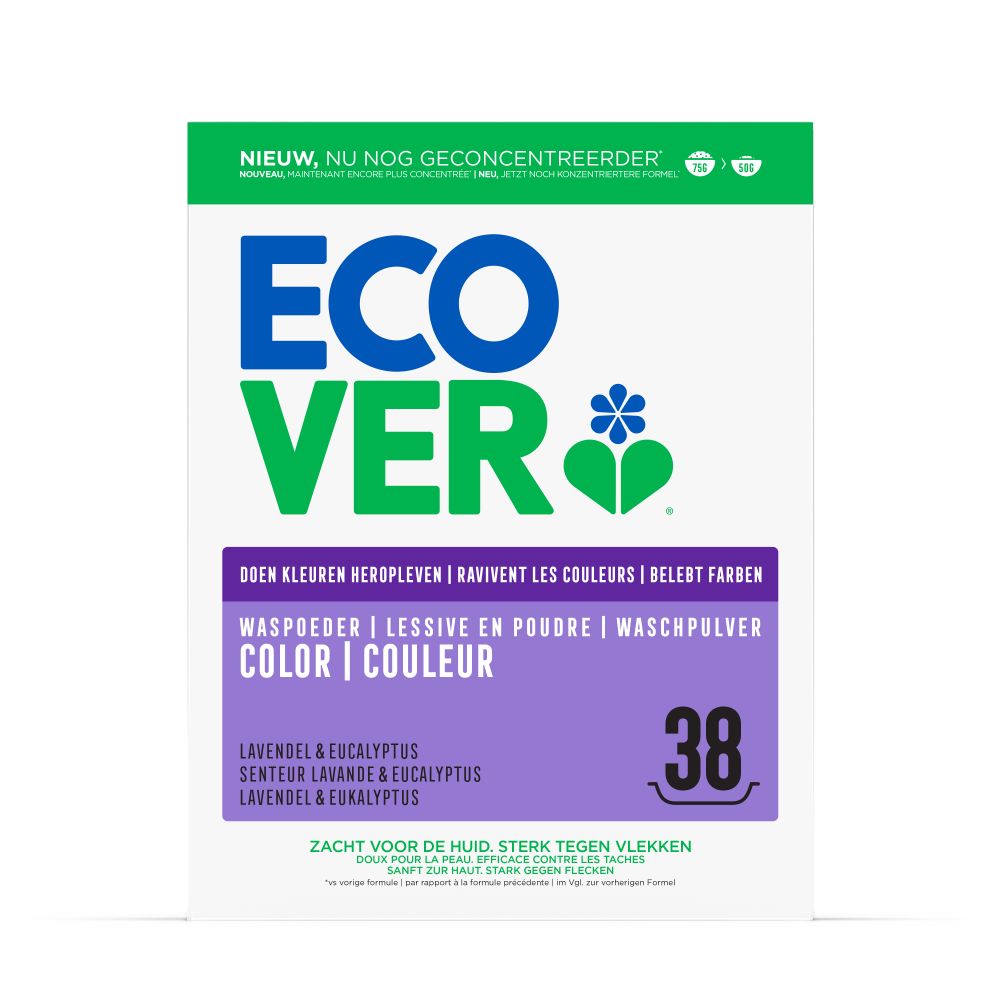 Ecover Waspoeder Color Lavendel & Eucalyptus