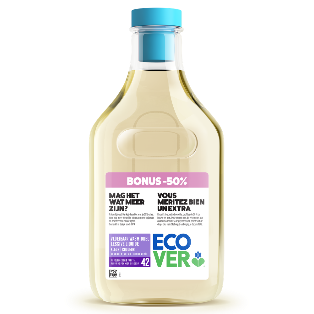 Ecover Vloeibaar Wasmiddel Colourappelbloesem & Freesia 1500 ml