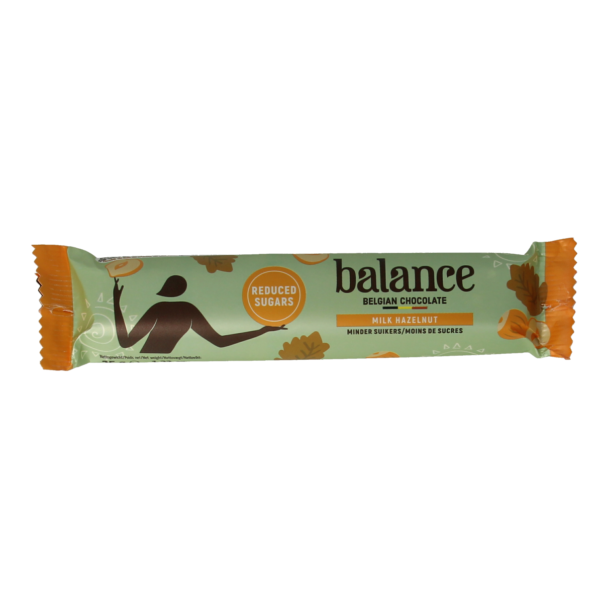 Balance Choco stevia reep Melk hazelnoot 35 gram