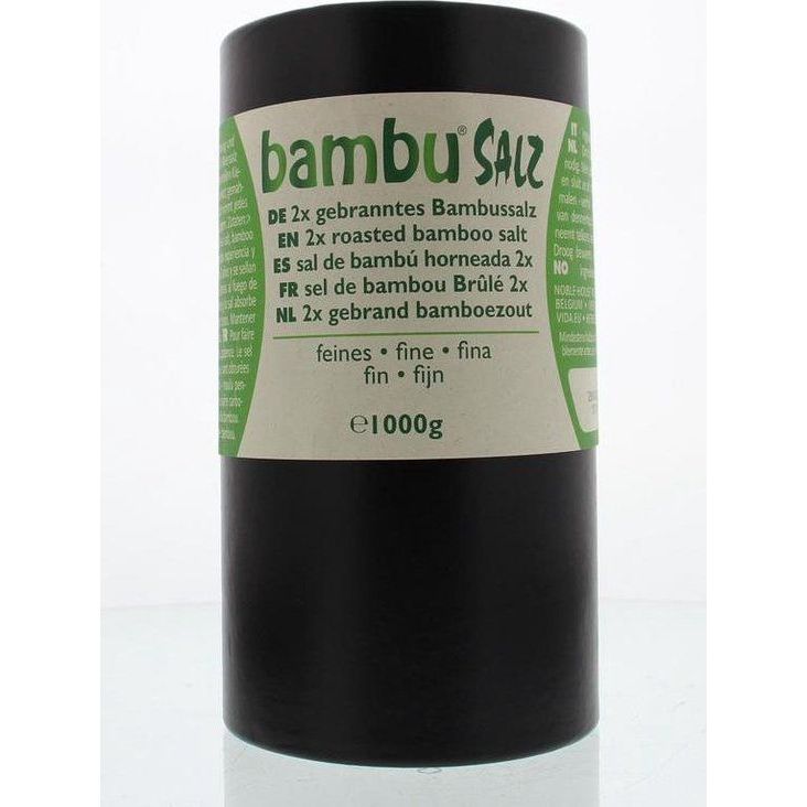 Aman Prana Bamboezout Fijn 2x Gebrand 1000 gr - Bambu Salz