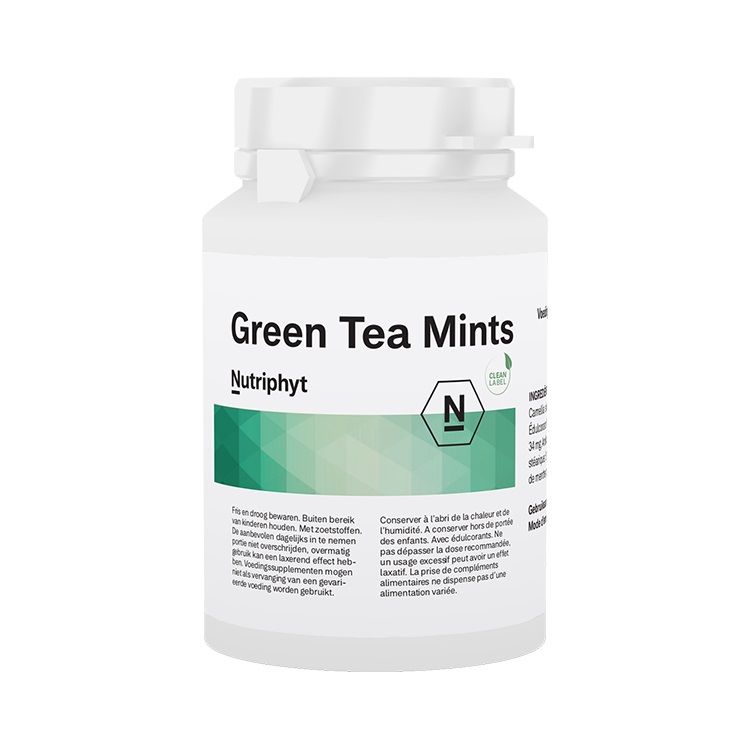 Nutriphyt Green Tea Mints Tabletten 120 tb