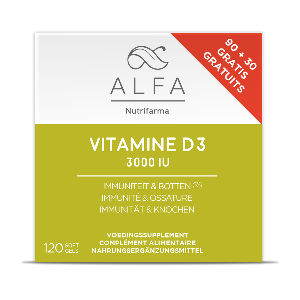 Alfa Vitamine D3 3000IU 120 softgels