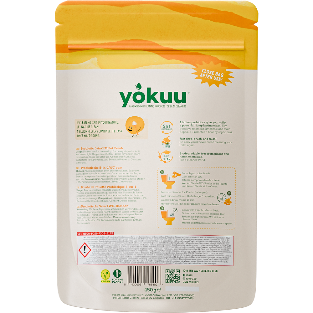 Yokuu toilet bomb fresh breeze 30 stuks