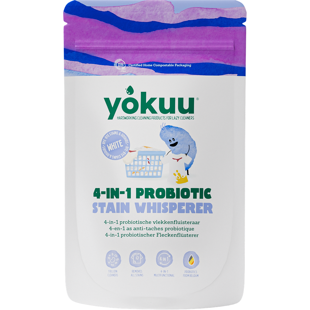 Yokuu 4-in-1 probiotische vlekkenfluisteraar witte was 1.02 kg
