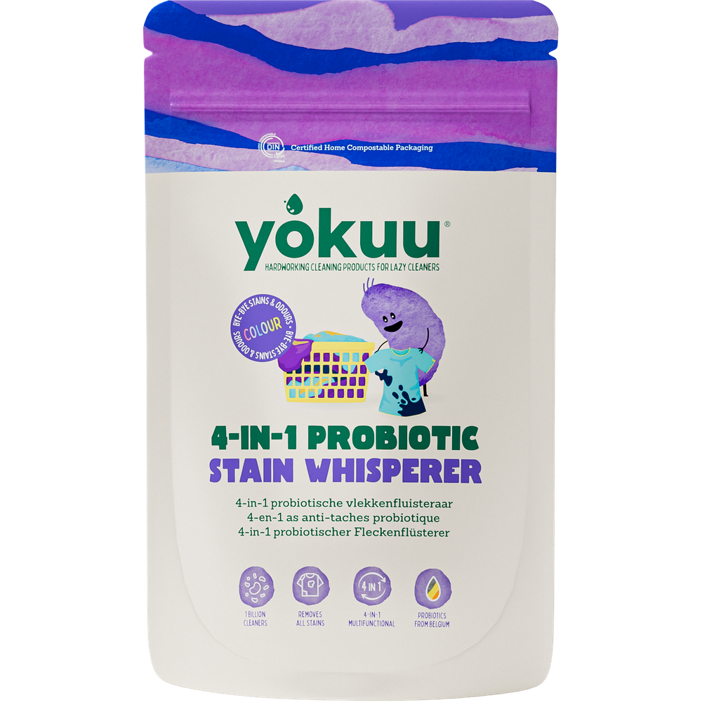 Yokuu 4 in 1 Probiotische Vlekkenfluisteraar voor Gekleurde Was 390 gr