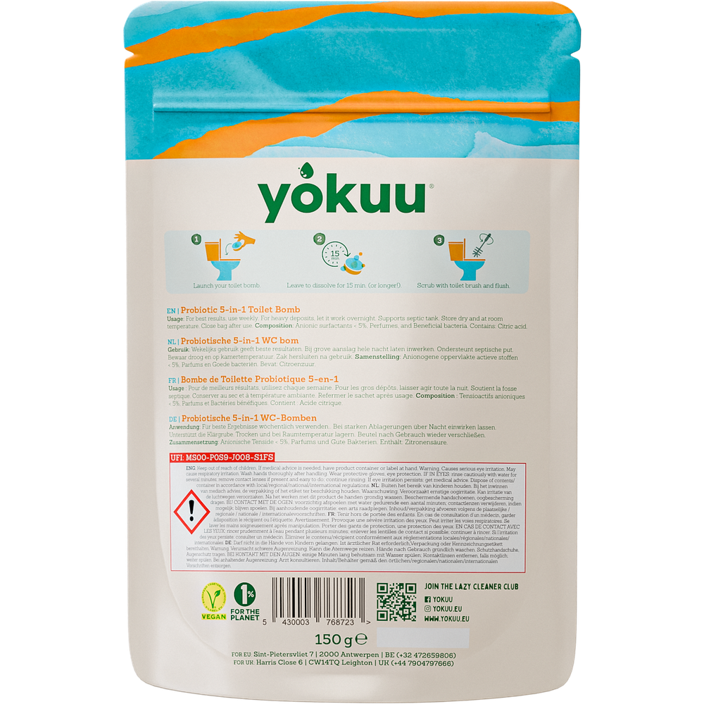 Yokuu Toilet Bom Thyme & Sea Salt 10 stuks