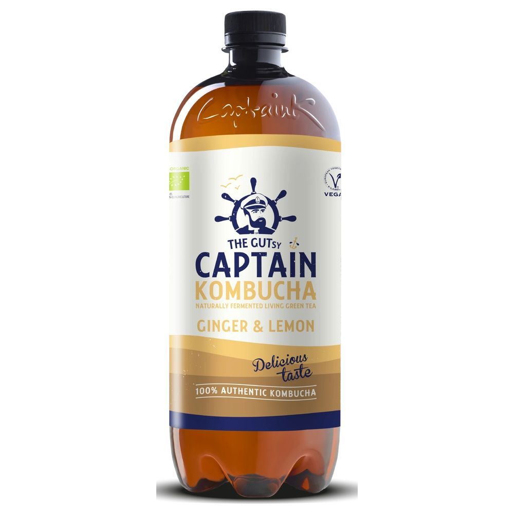 The GUTsy Captain Kombucha Ginger & Lemon 1 lt