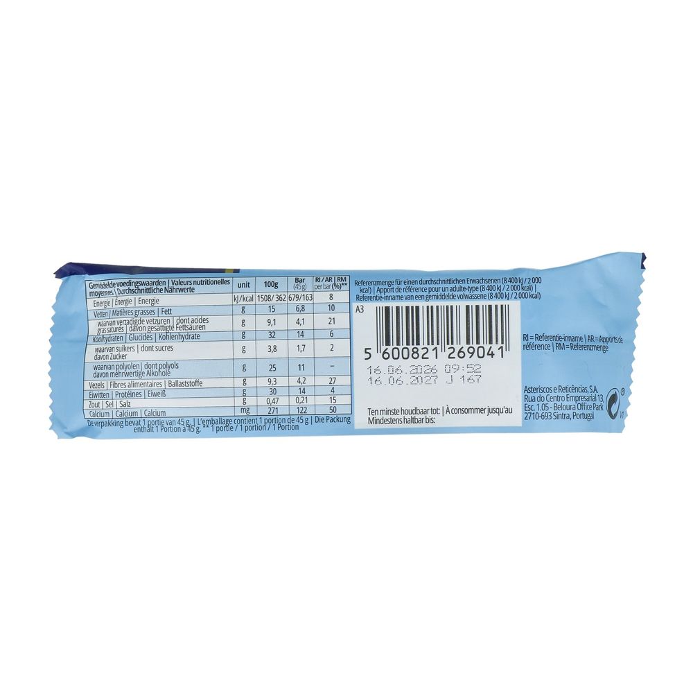 The Gutsy Captain Cookies & Cream Bar 45 gram