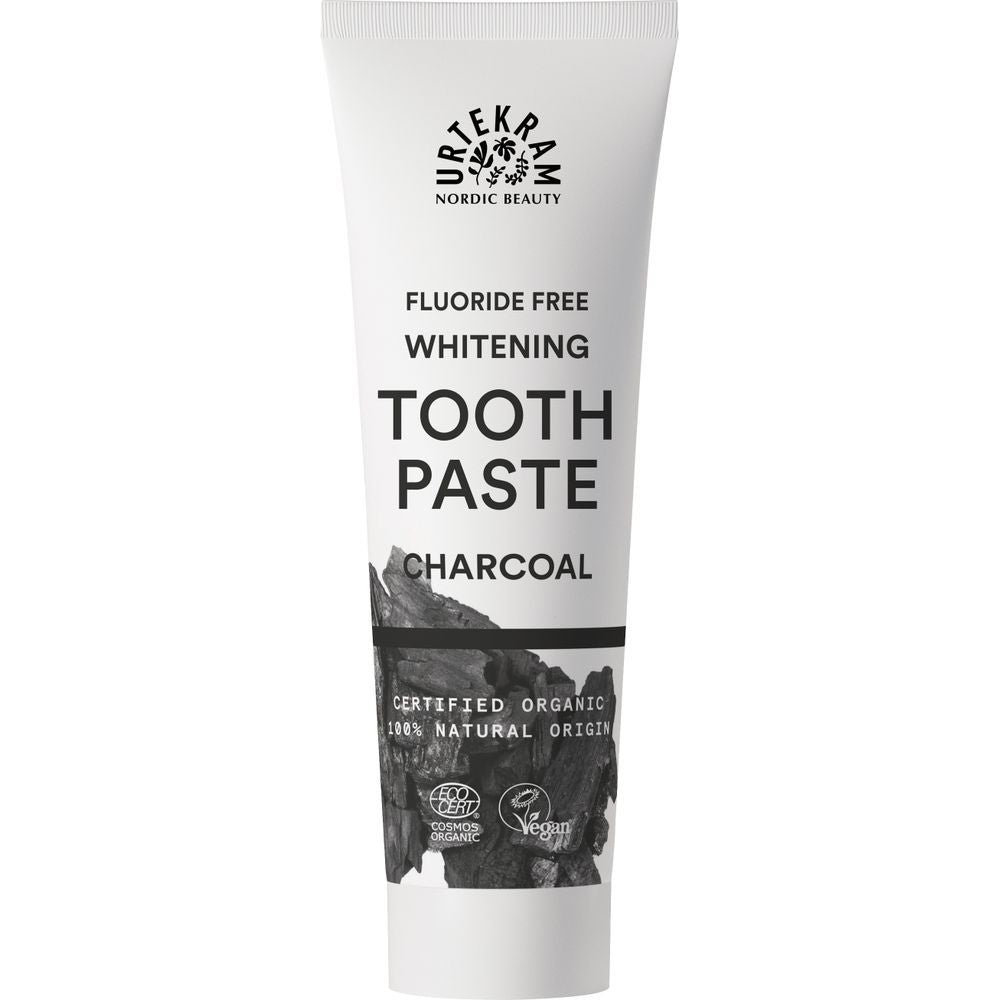 Urtekram Tandpasta actieve kool bio 75 ml