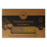 CC Hansen Kleine schuursponsjes plantenvezels uit kokosnoot 8 stuks