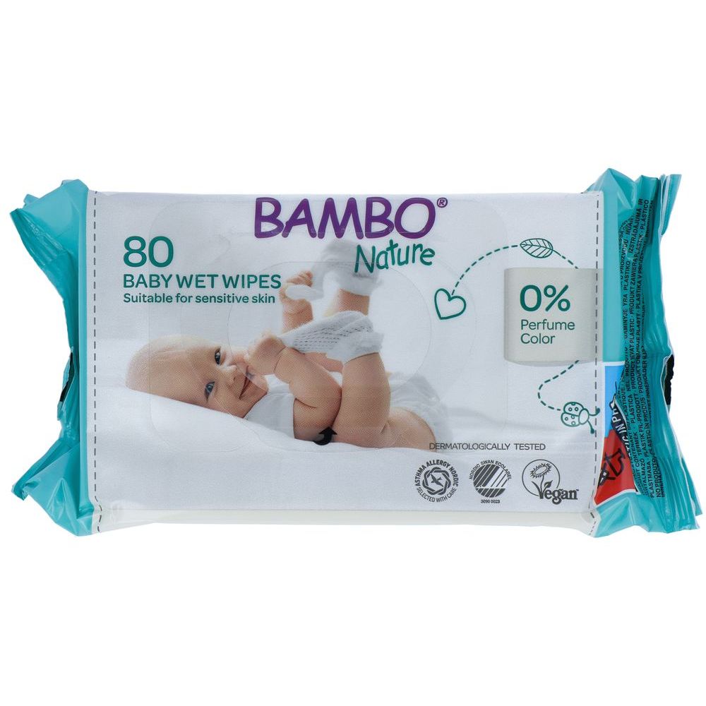 Bambo Nature Babydoekjes 80 st