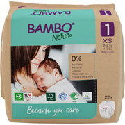 Bambo Nature Luier 1 XS 2-4 KG 22 st