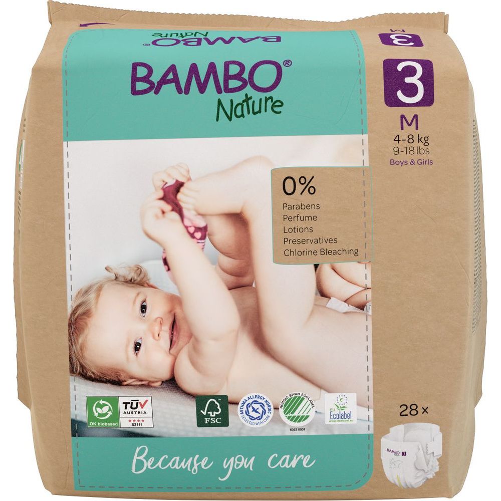 Bambo Nature Luier 3 M 4-8 KG 28 st